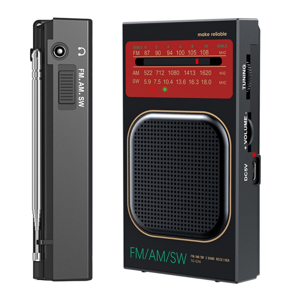 Speakers - Compact Rechargeable For FM AM SW