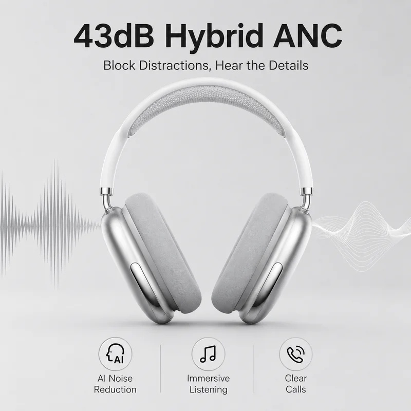 Over Ear ANC Wireless Bluetoot - Anc Wireless Over Ear Headphones ulasan dan harga