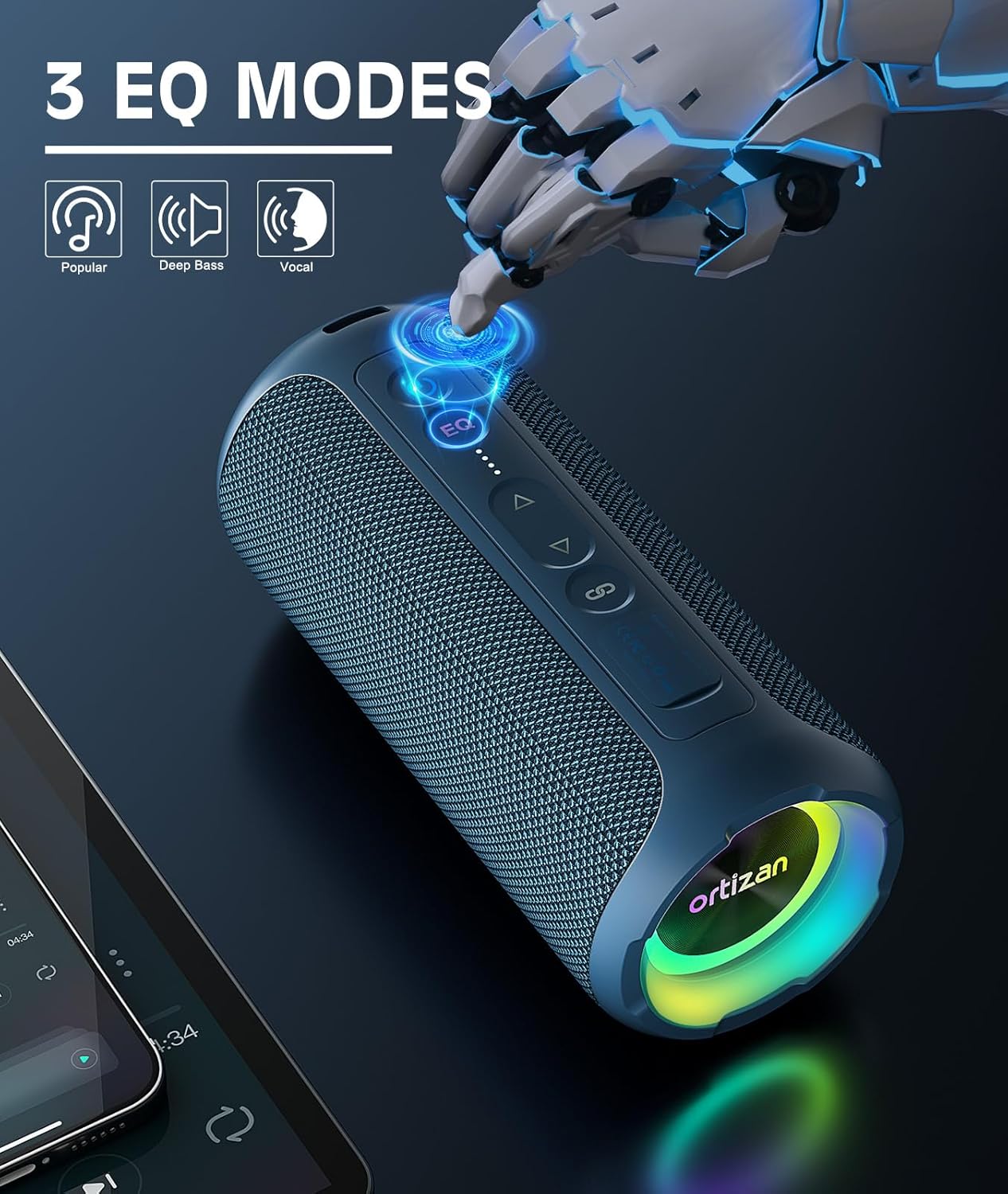 Ortizan Wireless Bluetooth Spe - Portable Bluetooth Speaker Waterproof Ipx7 ulasan dan harga
