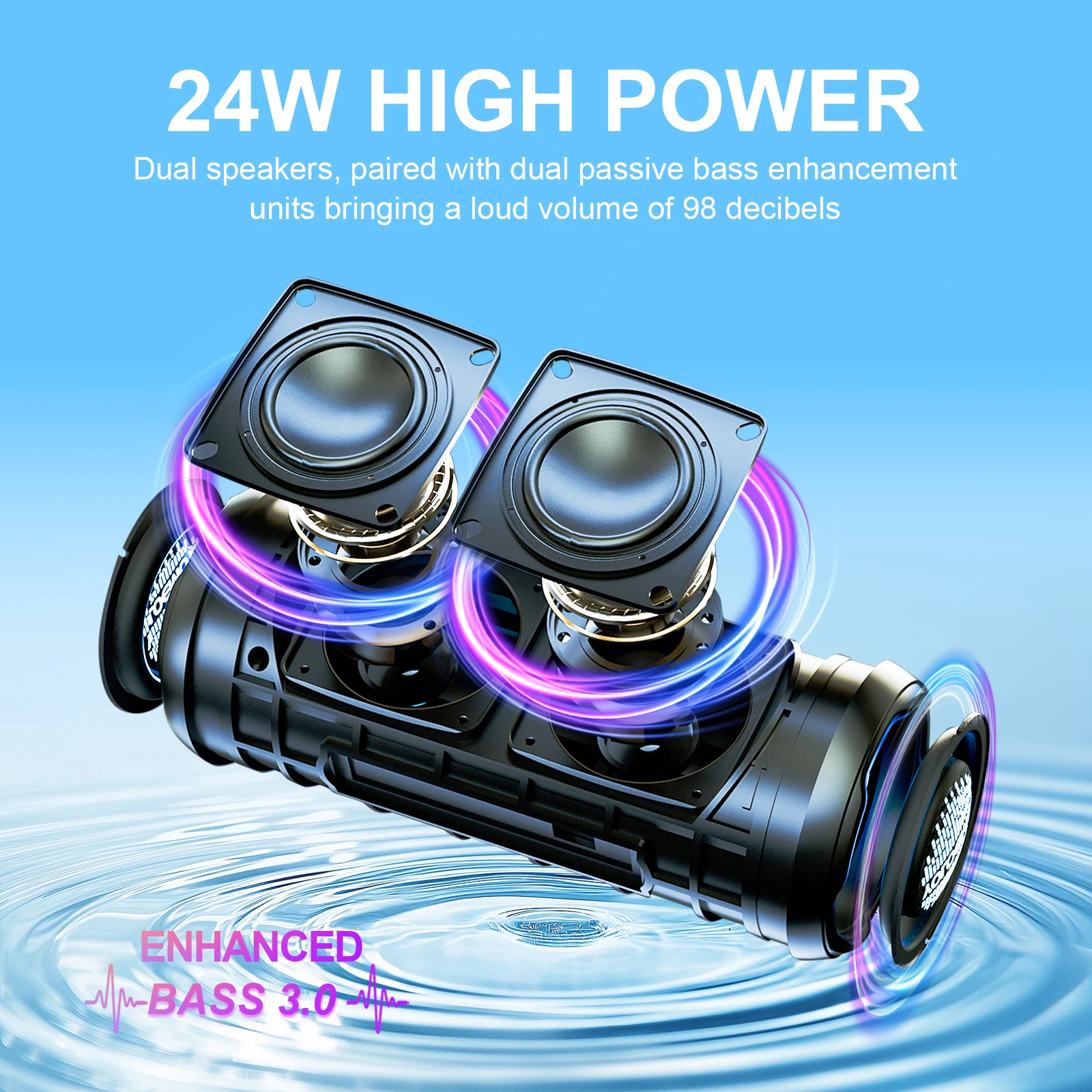 YOLOEMOT T13 Bluetooth Speaker - Portable Bluetooth Speaker Waterproof Ipx7 ulasan dan harga
