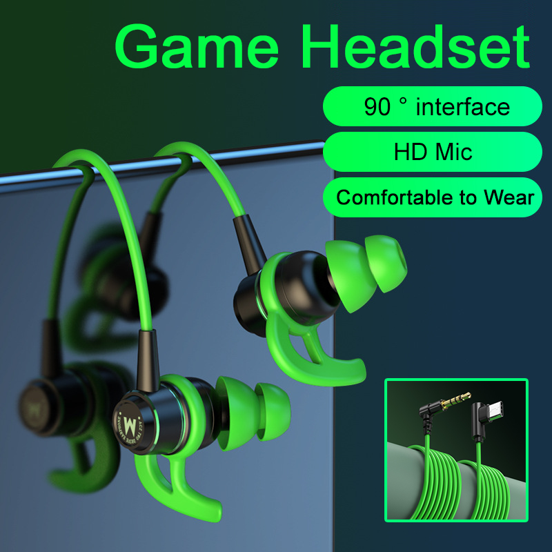 Gaming Headsets HiFi In Ear 90 - Type C Wired Earphones With Mic ulasan dan harga