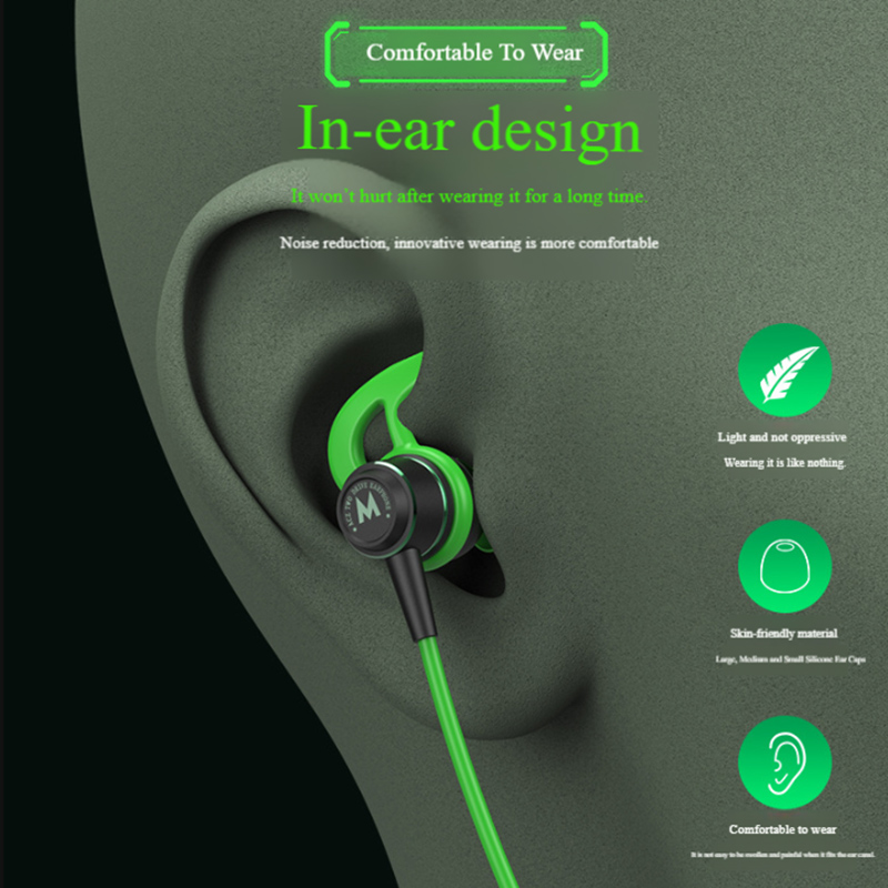 Gaming Headsets HiFi In Ear 90 - Type C Wired Earphones With Mic ulasan dan harga