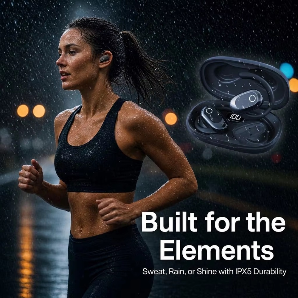 Open Ear Earbuds and Wireless  - Bone Conduction Running Headphones ulasan dan harga