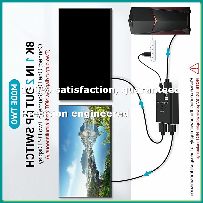 8K DisplayPort Switch 2 in 1 O - Laptops ulasan dan harga