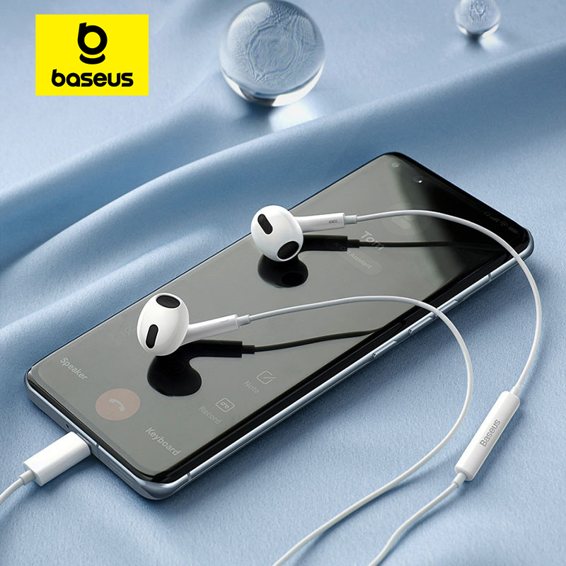 Baseus C17 Type-C Earphones In - Type C Wired Earphones With Mic ulasan dan harga