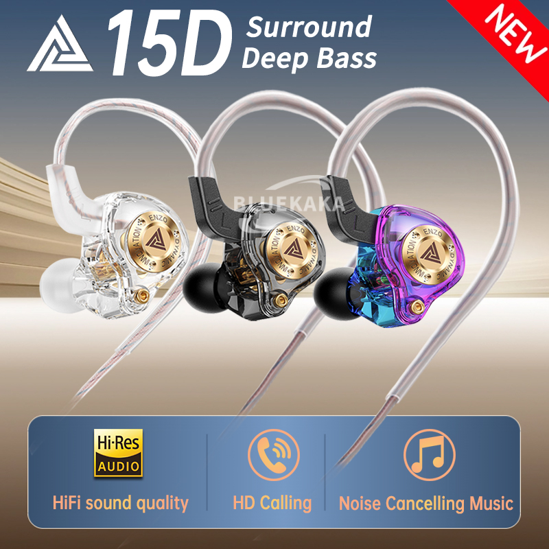 QKZ 15D Dynamic Surround Sound - In Ear Monitors For Singers ulasan dan harga