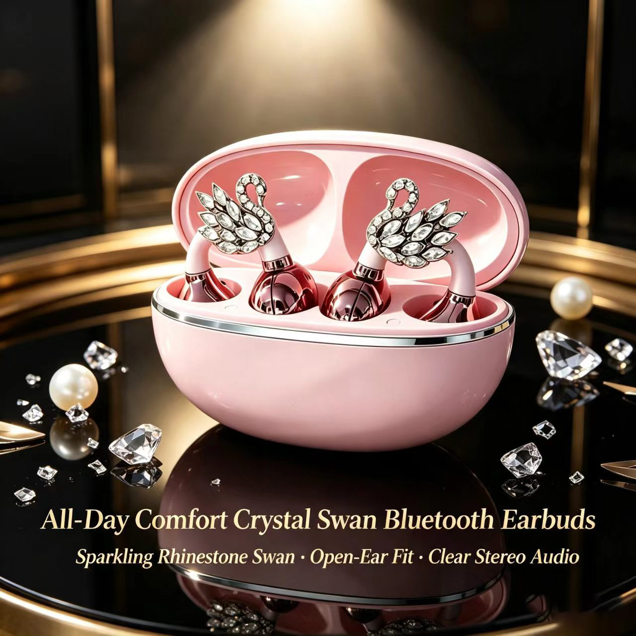 Fashion Swan Clip On Bluetooth - Sleep Mask Headphones Bluetooth ulasan dan harga