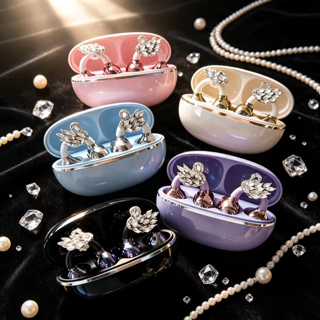 Fashion Swan Clip On Bluetooth - Sleep Mask Headphones Bluetooth ulasan dan harga