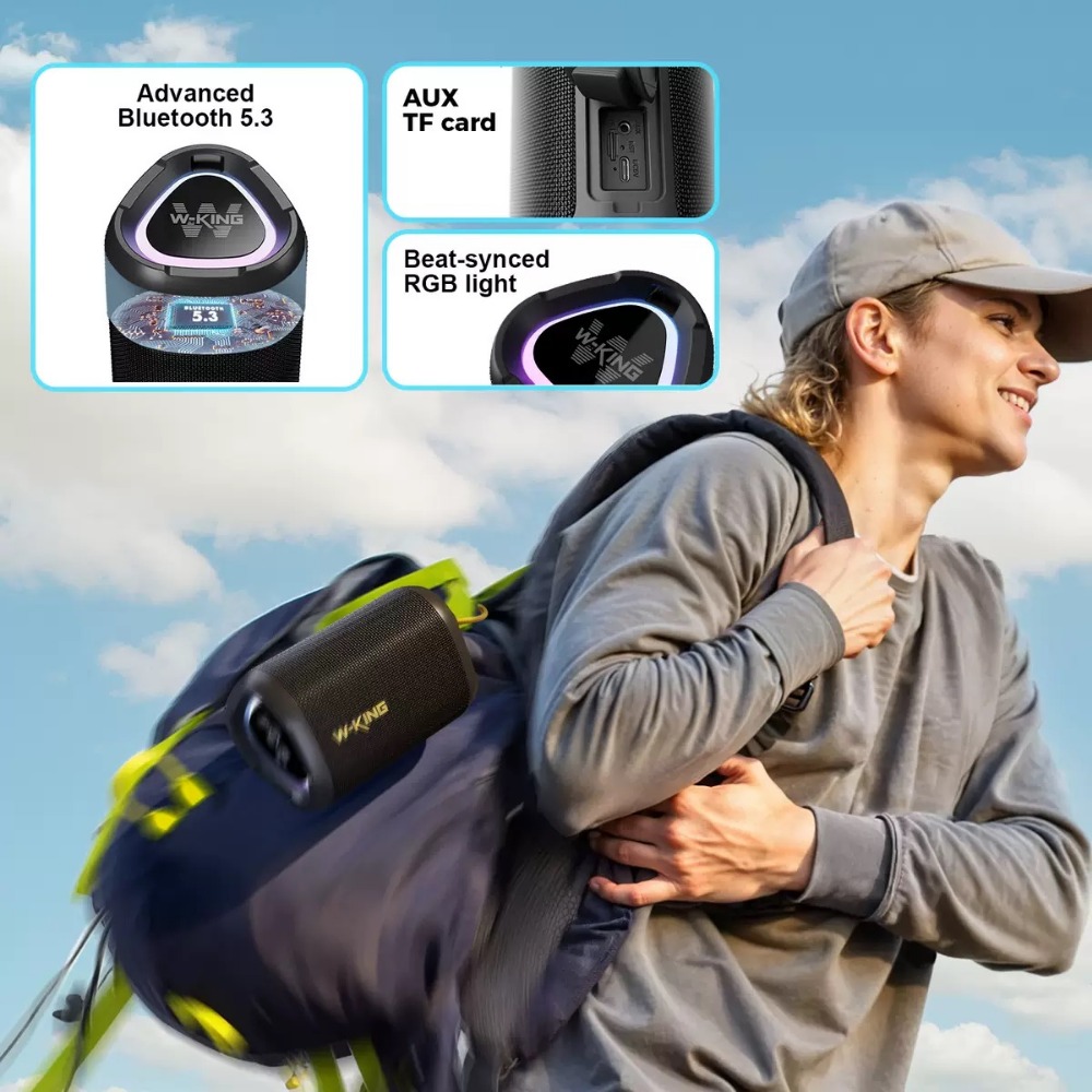W-KING D110 Wireless Speaker w - Portable Bluetooth Speaker Waterproof Ipx7 ulasan dan harga