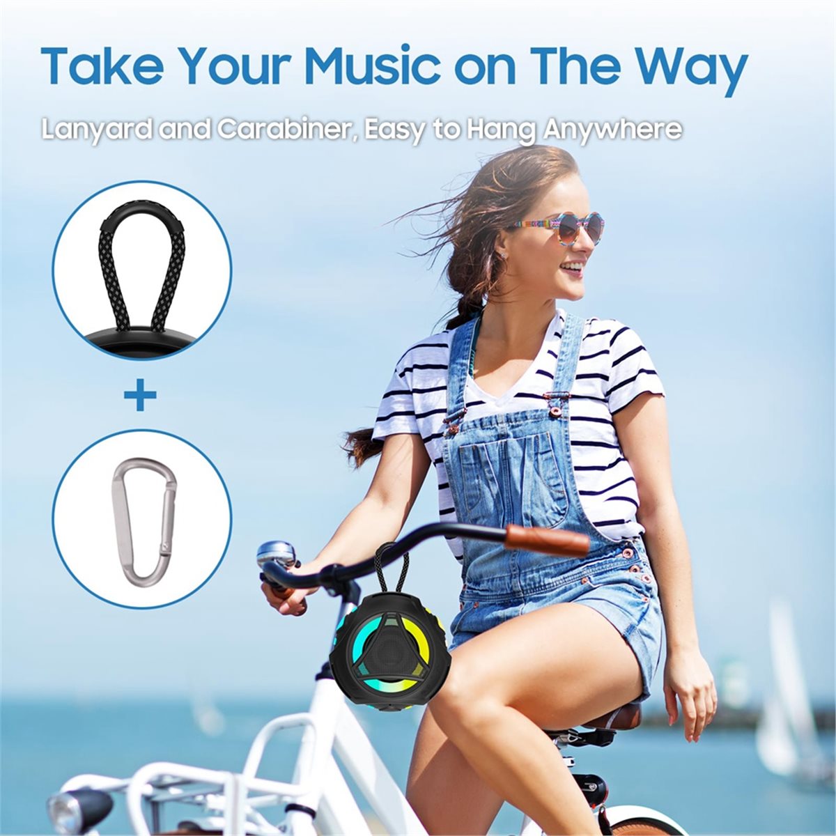Mini Bluetooth Shower Speaker  - Portable Bluetooth Speaker Waterproof Ipx7 ulasan dan harga