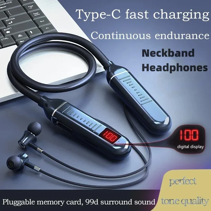 Wireless Bluebooth Earphones N - Magnetic Neckband Sports Earphones ulasan dan harga