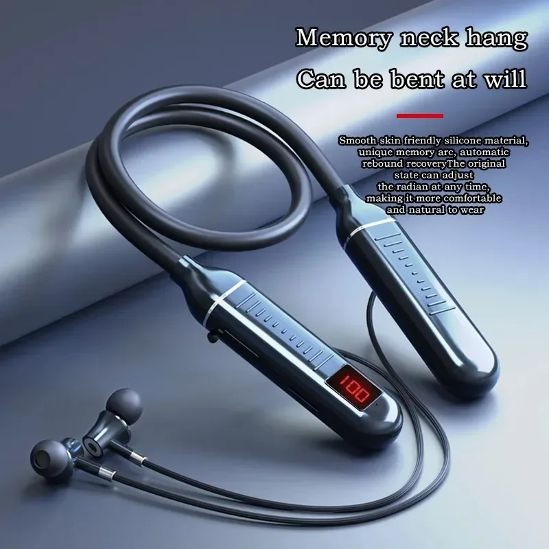 Wireless Bluebooth Earphones N - Magnetic Neckband Sports Earphones ulasan dan harga