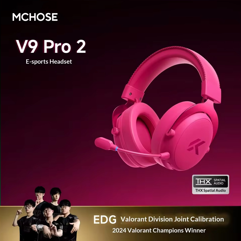 MCHOSE V9 Pro 2 E-sports  Wire - Anc Wireless Over Ear Headphones ulasan dan harga